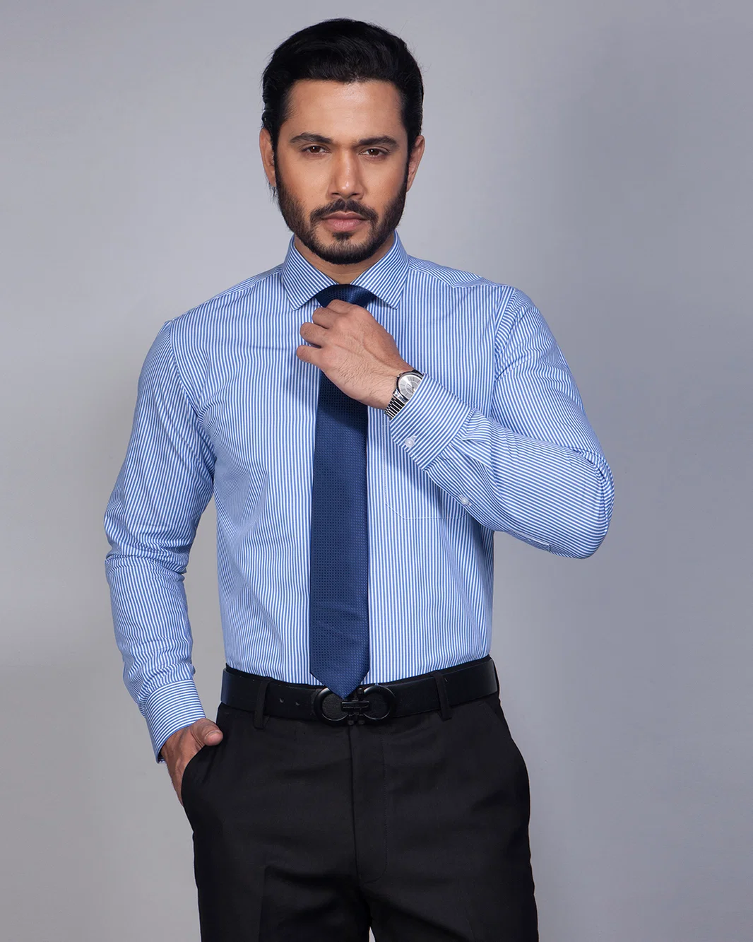 Premium Striped Polo T-Shirt for Men